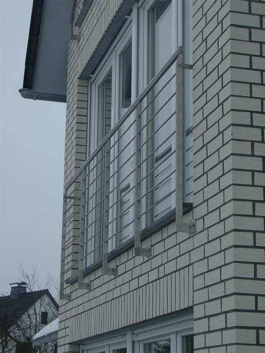 Französischer Balkon aus Edelstahl